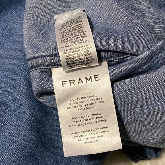 Frame Chambray Ruffle Shirt - Picture 8 of 14